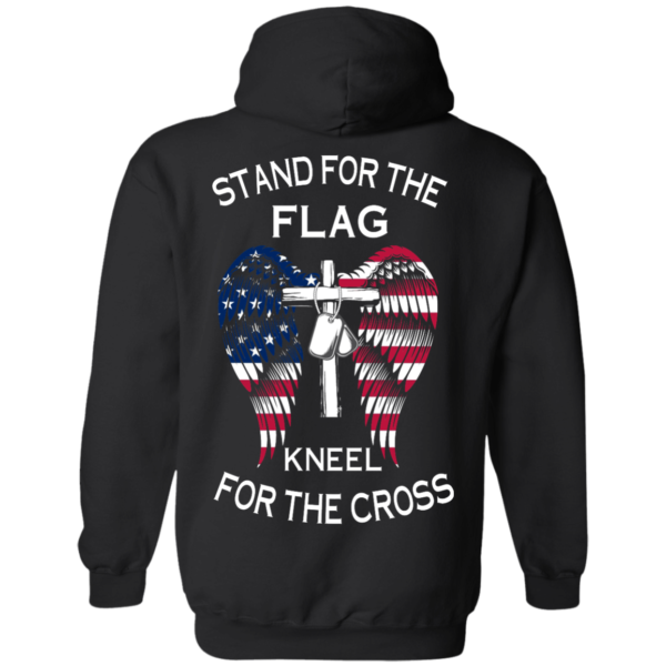 image 559 600x600px Stand For The Flag Kneel For The Cross T Shirts, Hoodies
