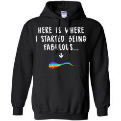 image 678 247x247px Here Is Where I Started Being Fabulous T Shirts, Hoodies