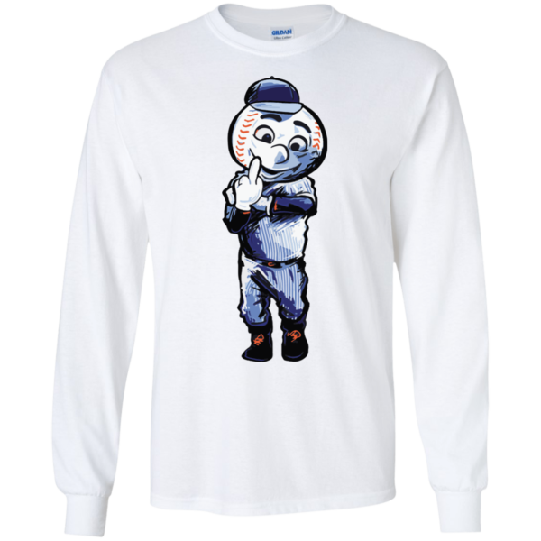 image 694 600x600px Mr. Met Middle Finger T Shirts, Hoodies