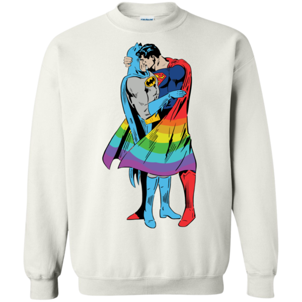 image 704 600x600px Superman Kiss Batman Love Is Love LGBT T Shirts, Hoodies