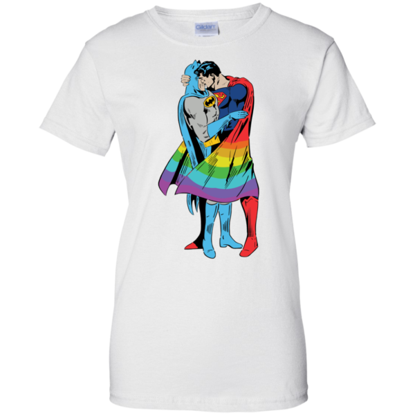 image 706 600x600px Superman Kiss Batman Love Is Love LGBT T Shirts, Hoodies