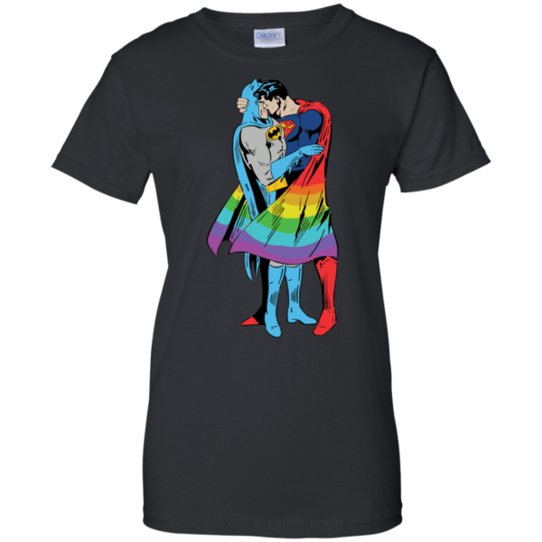 image 707 600x600px Superman Kiss Batman Love Is Love LGBT T Shirts, Hoodies