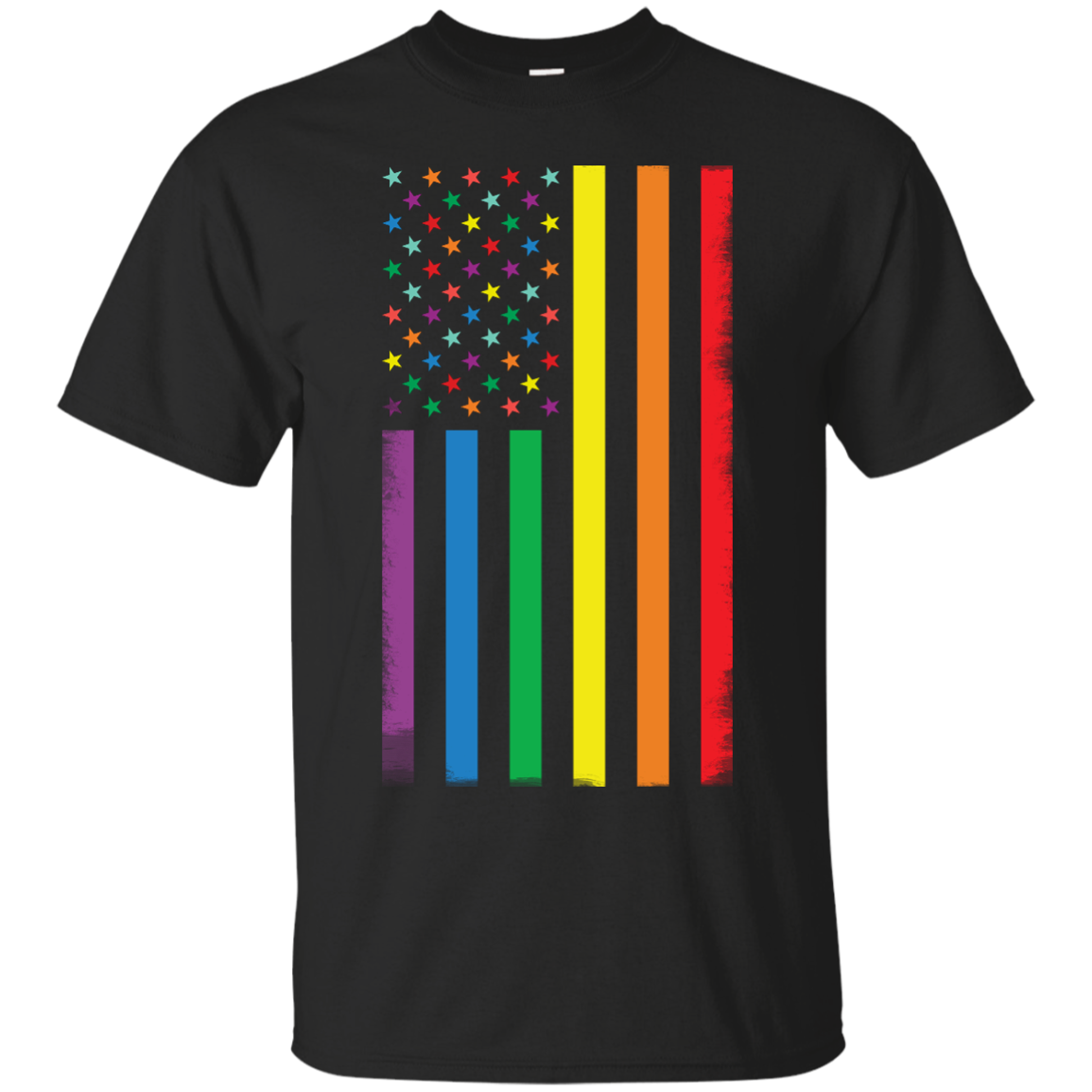 Rainbow American Flag LGBT Gay Flag T-Shirts, Hoodies