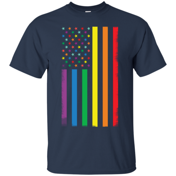 image 921 600x600px Rainbow American Flag LGBT Gay Flag T Shirts, Hoodies