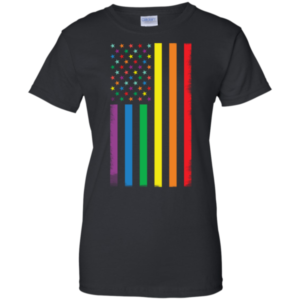 image 926 600x600px Rainbow American Flag LGBT Gay Flag T Shirts, Hoodies