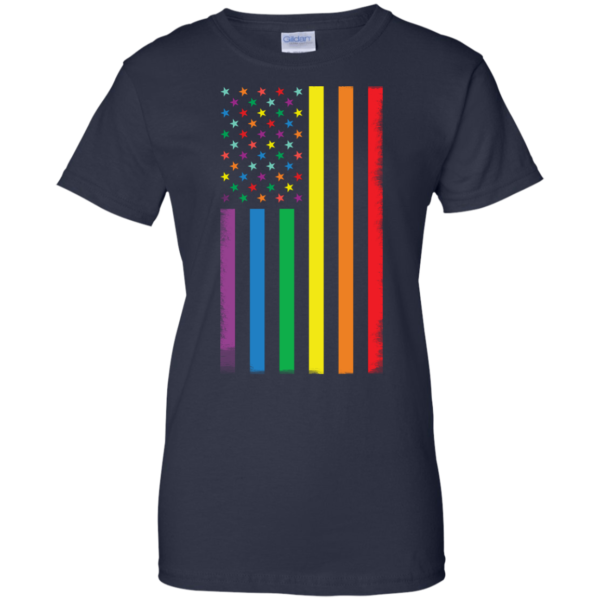 image 927 600x600px Rainbow American Flag LGBT Gay Flag T Shirts, Hoodies