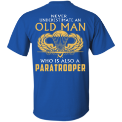 image 339 247x247px Never underestimate an old man who is Paratrooper t shirts, hoodies