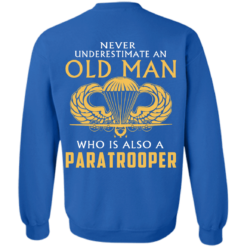 image 346 247x247px Never underestimate an old man who is Paratrooper t shirts, hoodies
