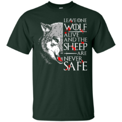 image 488 247x247px Leave One Wolf Alive And The Sheep Are Never Safe T Shirts, Hoodies, Tank