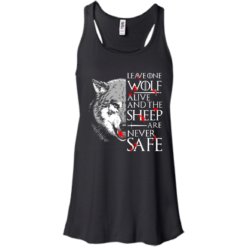 image 490 247x247px Leave One Wolf Alive And The Sheep Are Never Safe T Shirts, Hoodies, Tank