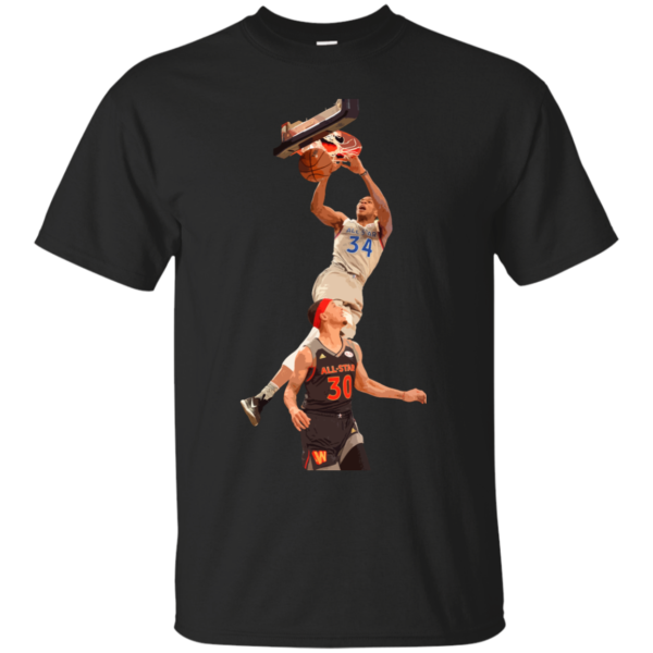 image 556 600x600px Giannis dunk on Steph Curry in the All Star Game T Shirts, Hoodies, Sweaters