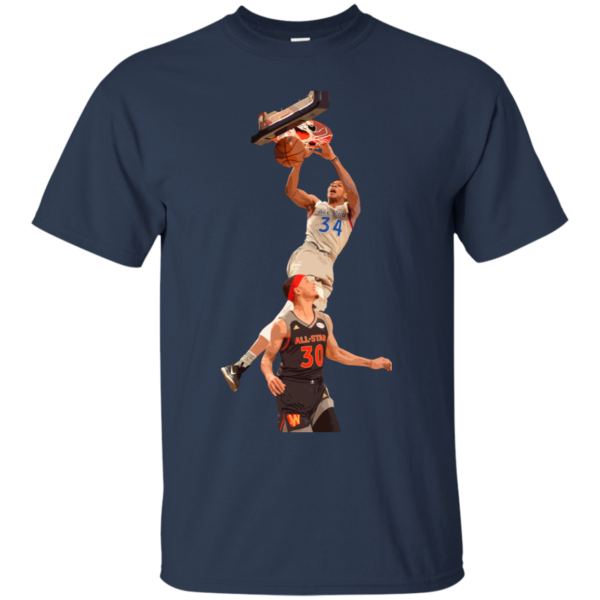 image 558 600x600px Giannis dunk on Steph Curry in the All Star Game T Shirts, Hoodies, Sweaters