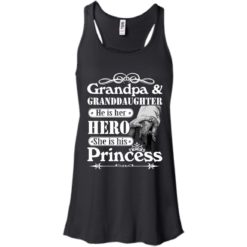 image 163 247x247px Grandpa and Granddaughter He Is Her Hero She Is His Princess T Shirts, Hoodies, Tank