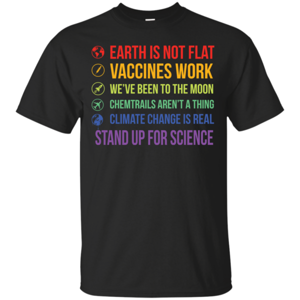 image 238 600x600px Earth Is Not Flat Vaccines Work We've Been To The Moon T Shirts, Hoodies