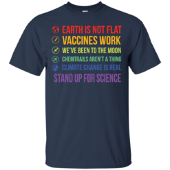 image 239 247x247px Earth Is Not Flat Vaccines Work We've Been To The Moon T Shirts, Hoodies