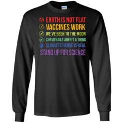 image 241 247x247px Earth Is Not Flat Vaccines Work We've Been To The Moon T Shirts, Hoodies