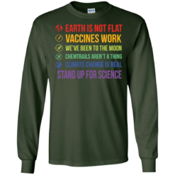 image 243 247x247px Earth Is Not Flat Vaccines Work We've Been To The Moon T Shirts, Hoodies