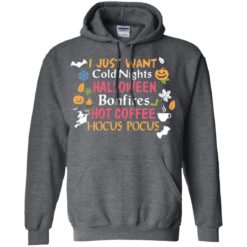 image 244 247x247px Halloween: I Just Want Cold Nights Halloween Bonfires Hot Coffee Hocus Pocus T Shirts