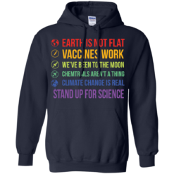 image 244 247x247px Earth Is Not Flat Vaccines Work We've Been To The Moon T Shirts, Hoodies