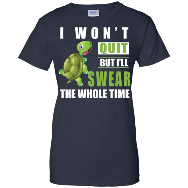 image 346 600x600px Running Turtle Shirt: I Won't Quit But I'll Swear The Whole Time T Shirts, Hoodies
