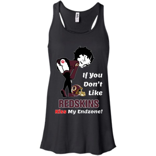 image 461 600x600px Betty Boop If you don't like Redskins kiss my endzone t shirt, hoodies, tank