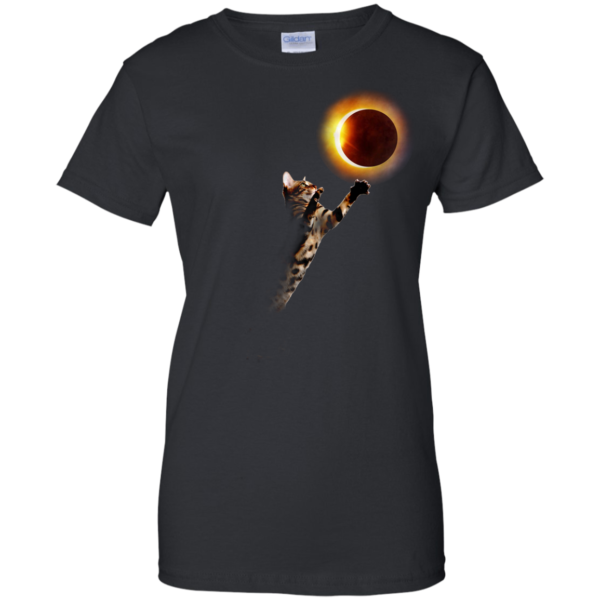 image 538 600x600px Cat Total Solar Eclipse 2017 T Shirts, Hoodies, Sweater, Tank