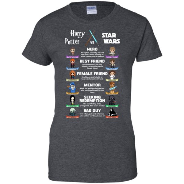image 555 600x600px Harry Potter vs Star Wars: Hero, Best Friend, Female Friend T Shirts, Hoodies, Tank