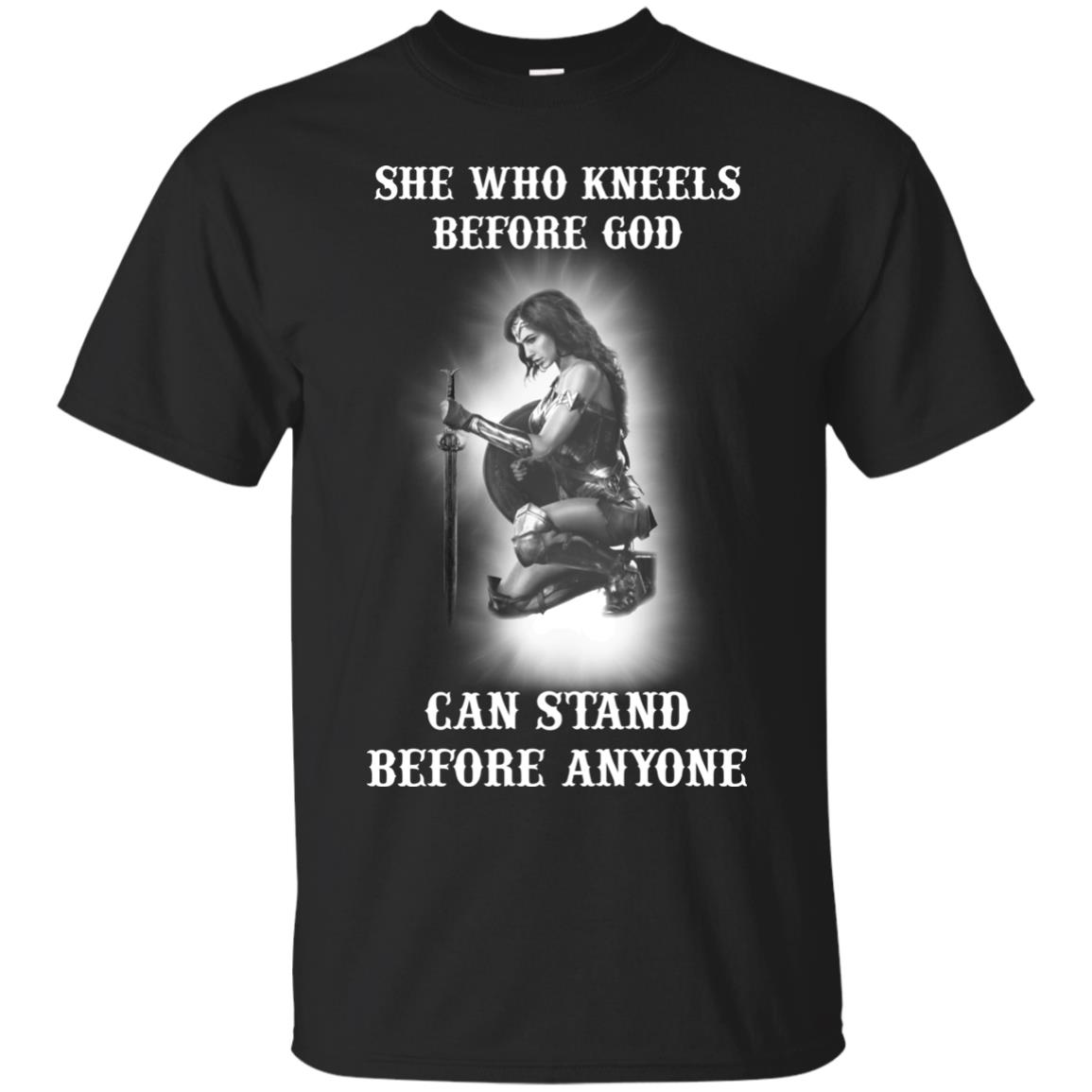 She Who Kneels Before God Can Stand Before Anyone T-Shirts, Hoodies, Tank