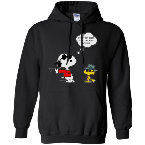 image 628 600x600px Snoopy I dont get older I just get more awesome t shirts, hoodies, tank