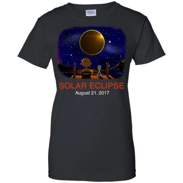image 80 600x600px Total Solar Eclipse 2017 – Snoopy And Charlie Brown T Shirts, Hoodies, Tank
