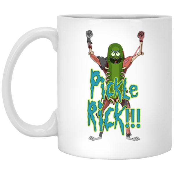 image 11 600x600px Pickle Rick Rick and Morty Coffee Mug