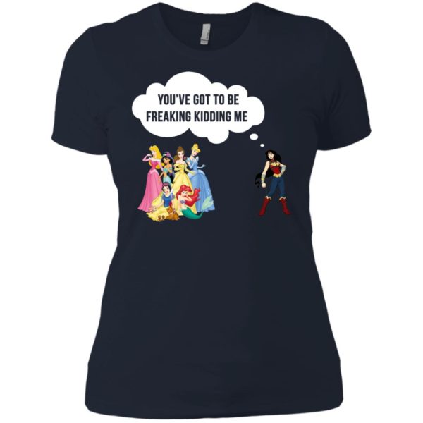 image 220 600x600px Wonder Woman vs Disney princes You've got to be freaking kidding me t shirts, hoodies, tank
