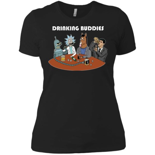 image 40 600x600px Drinking Buddies with Rick and Morty's Szechuan sauce, Ailen drinking T Shirts, Hoodies