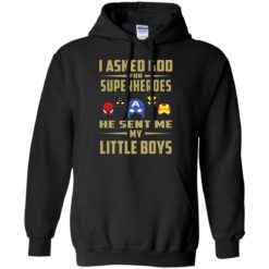 image 453 247x247px I Asked God For Superheroes He Sent Me My Little Boys T Shirts, Hoodies, Tank Top