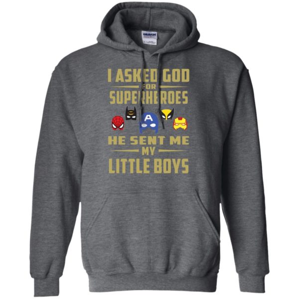 image 455 600x600px I Asked God For Superheroes He Sent Me My Little Boys T Shirts, Hoodies, Tank Top