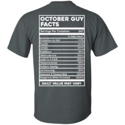 image 618 247x247px October Guy Facts Servings Per Container 24/7 T Shirts, Hoodies, Tank Top