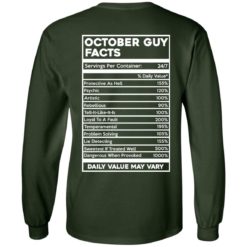 image 621 247x247px October Guy Facts Servings Per Container 24/7 T Shirts, Hoodies, Tank Top