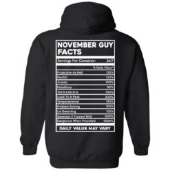 image 635 247x247px November Guy Facts Servings Per Container 24/7 T Shirts