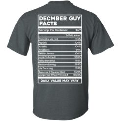 image 642 247x247px December Guy Facts Servings Per Container 24/7 T Shirts