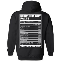 image 647 247x247px December Guy Facts Servings Per Container 24/7 T Shirts