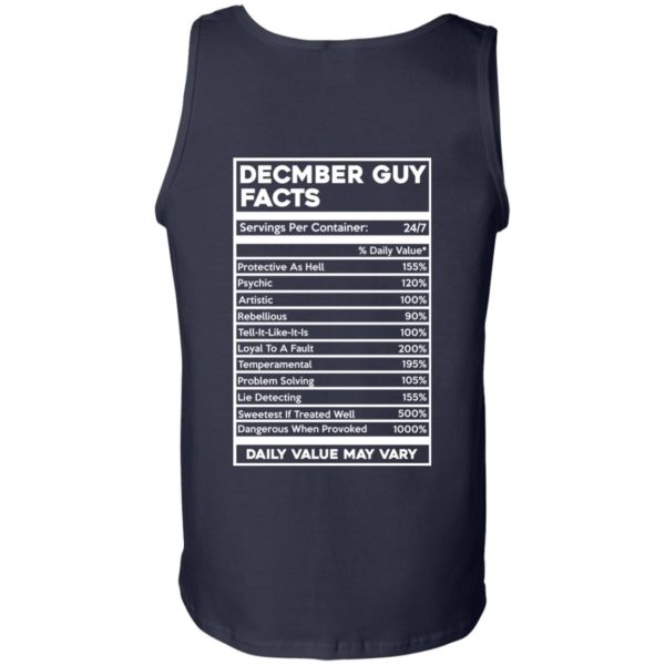 image 651 600x600px December Guy Facts Servings Per Container 24/7 T Shirts