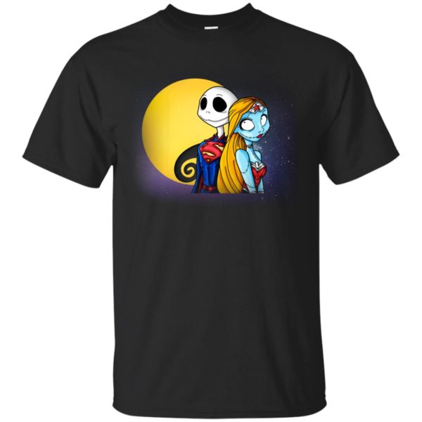 image 703 600x600px Halloween: SuperJack and WonderSally Nightmare Before Christmas T Shirts