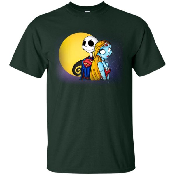 image 704 600x600px Halloween: SuperJack and WonderSally Nightmare Before Christmas T Shirts