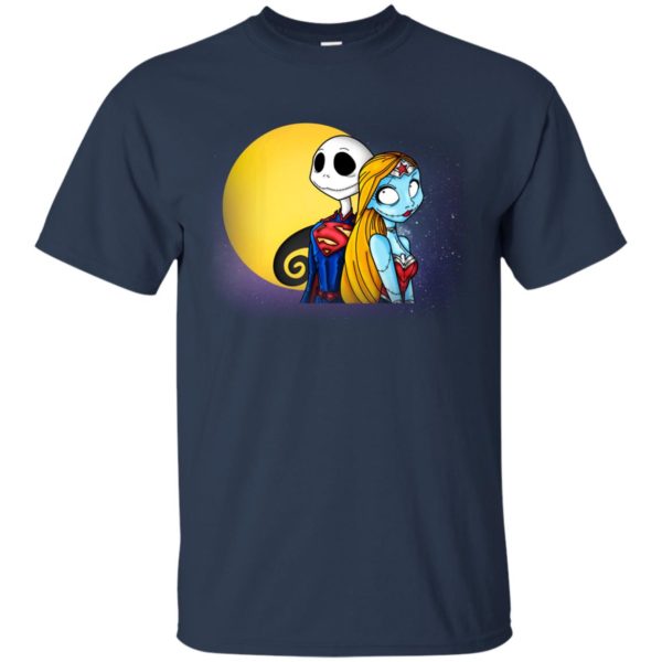 image 705 600x600px Halloween: SuperJack and WonderSally Nightmare Before Christmas T Shirts