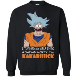 image 732 247x247px Goku and Morty: I Turned My Self Into A Saiyan Morty, I’m Kakariiiick T Shirts, Hoodies, Tank