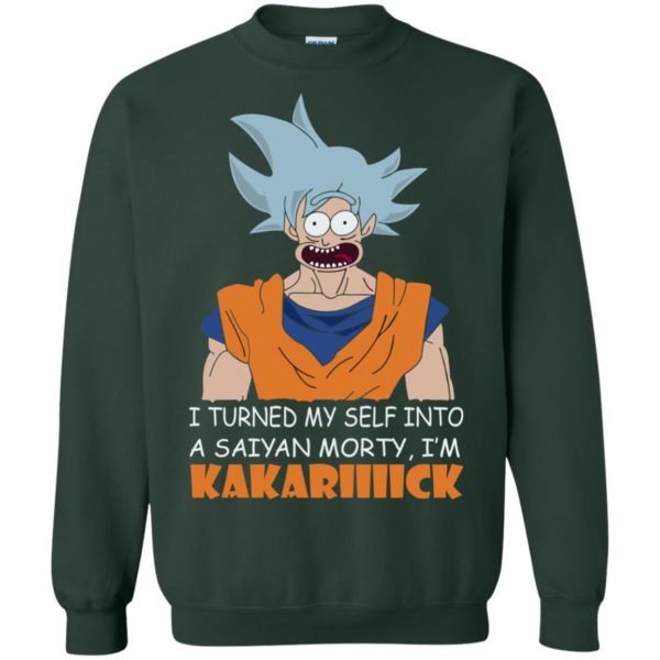 image 734 600x600px Goku and Morty: I Turned My Self Into A Saiyan Morty, I’m Kakariiiick T Shirts, Hoodies, Tank