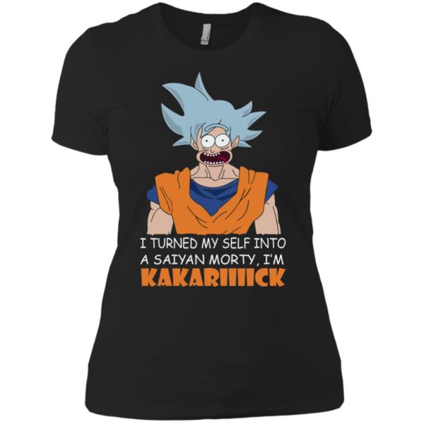 image 735 600x600px Goku and Morty: I Turned My Self Into A Saiyan Morty, I’m Kakariiiick T Shirts, Hoodies, Tank