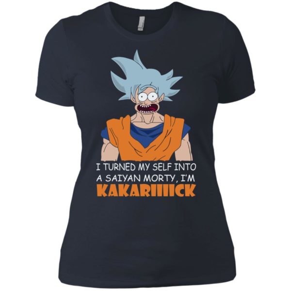image 736 600x600px Goku and Morty: I Turned My Self Into A Saiyan Morty, I’m Kakariiiick T Shirts, Hoodies, Tank
