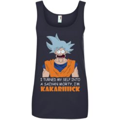 image 739 247x247px Goku and Morty: I Turned My Self Into A Saiyan Morty, I’m Kakariiiick T Shirts, Hoodies, Tank