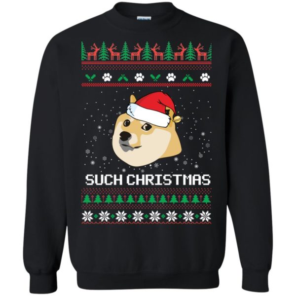image 1022 600x600px Such Christmas Doge Ugly Christmas Sweater